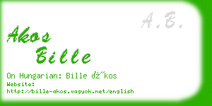 akos bille business card